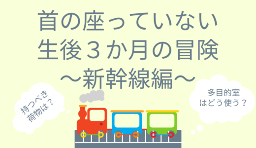 首の座っていない生後3か月と新幹線に乗ってひいじじばばに会いに行ってきた～赤ちゃんとお出かけしたい～